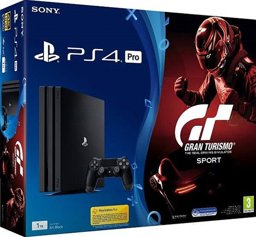 Sony Playstation 4 Pro 1TB + Gran Turismo Sport - PlayStation 4 Játékkonzol