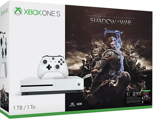 Microsoft Xbox One S 1TB Middle-Earth Shadow Of War Bundle - Xbox One Játékkonzol