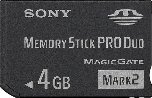 4GB Sony Memory Stick PRO Duo memóriakártya OEM