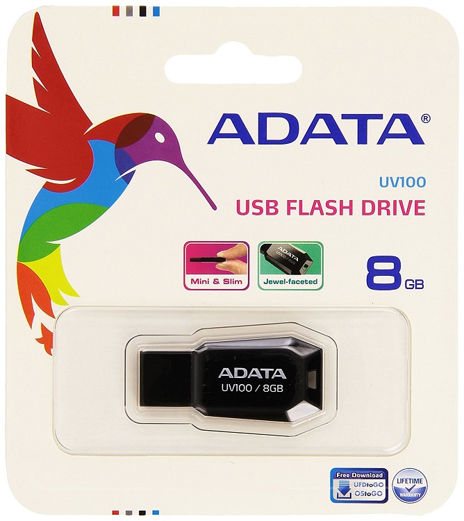 A-DATA 8GB Pendrive AUV100-8G-RBK USB2.0 - Számítástechnika Pendrive