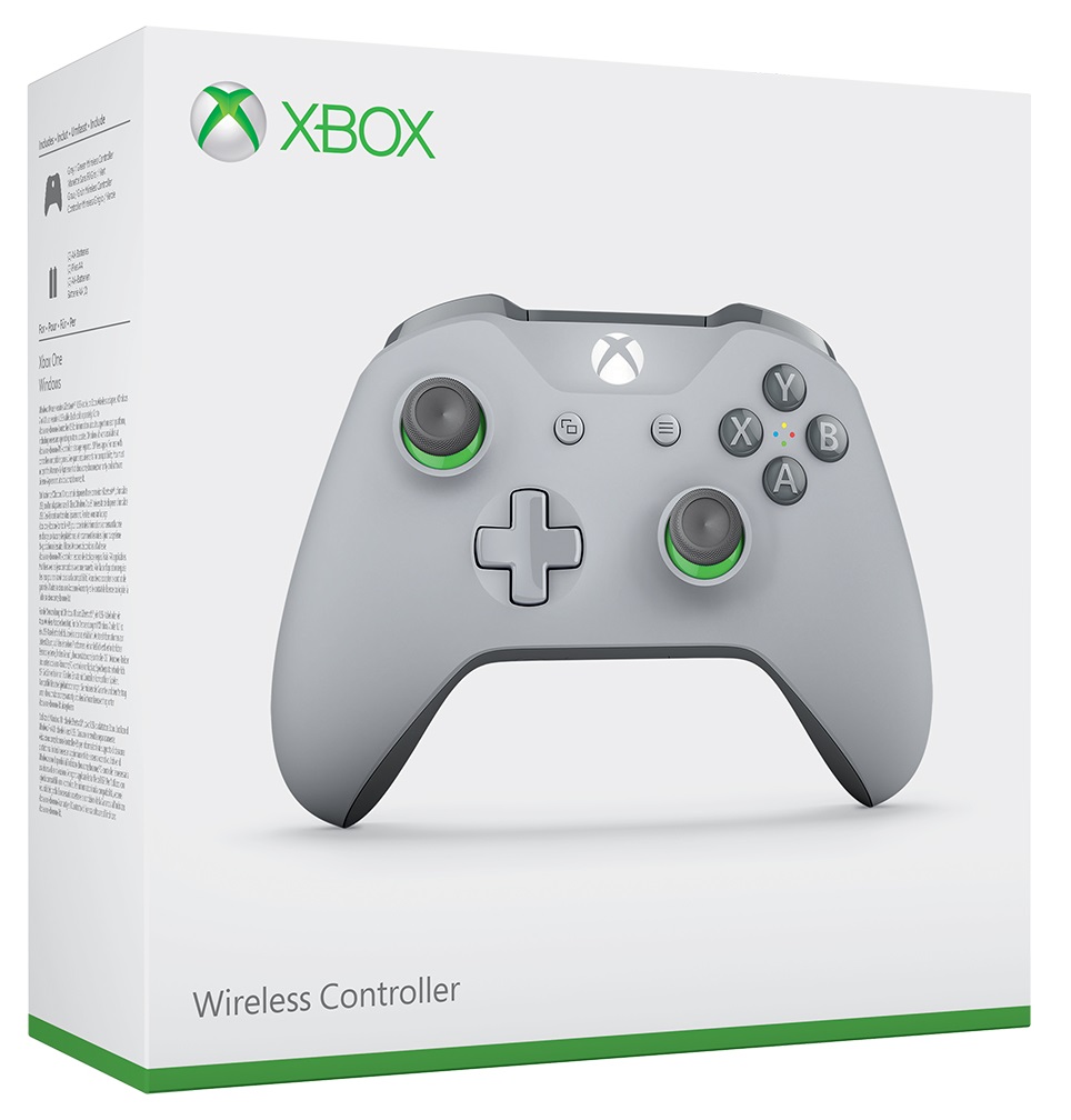 Microsoft Xbox One Wireless Controller Grey / Green  - Xbox One Kontroller