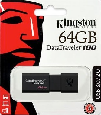 Kingston 64GB USB 3.0 Pendrive DT100G3 - Számítástechnika Pendrive