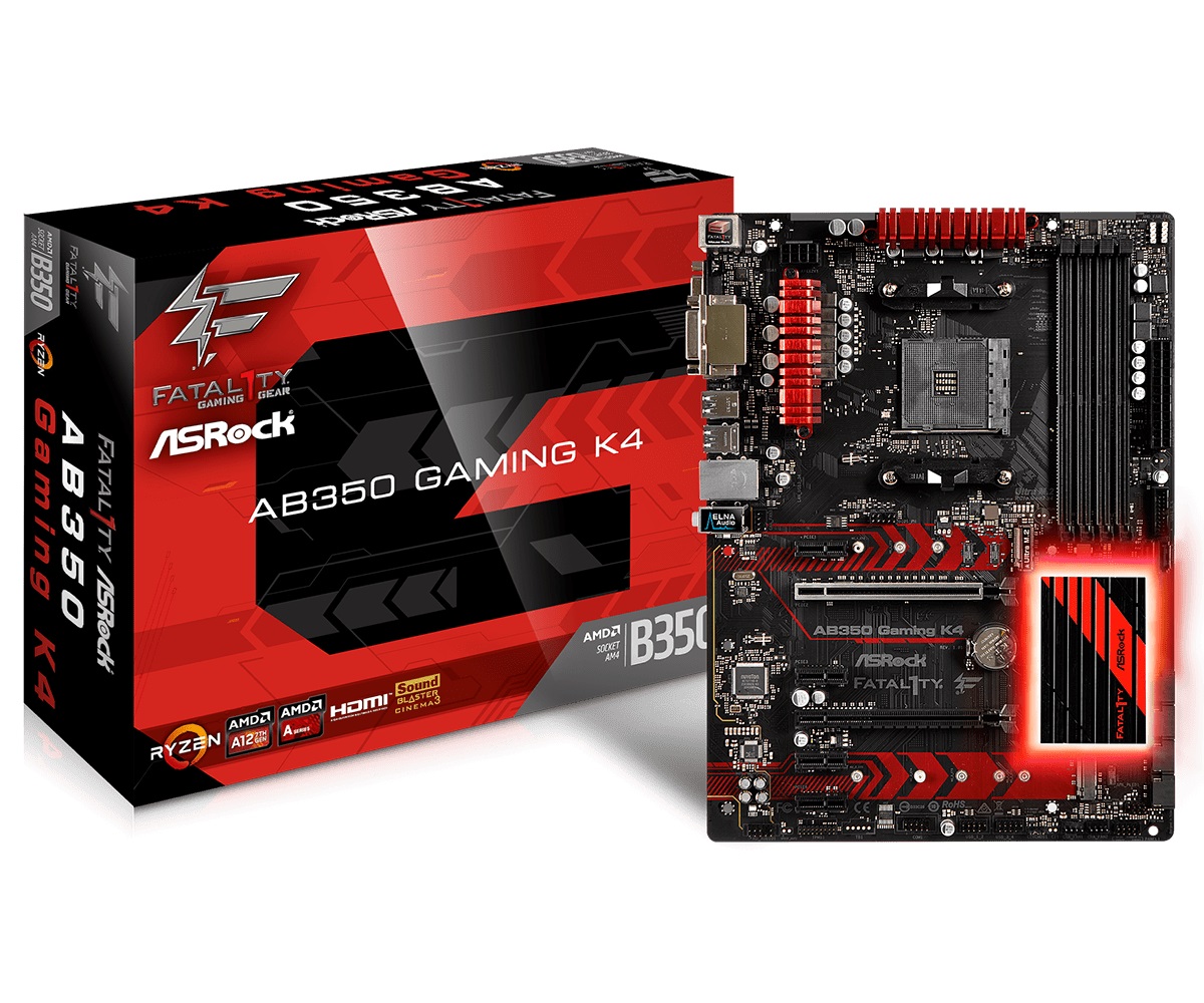 ASRock AB350 Fatal1ty Gaming K4 - Számítástechnika Alaplap