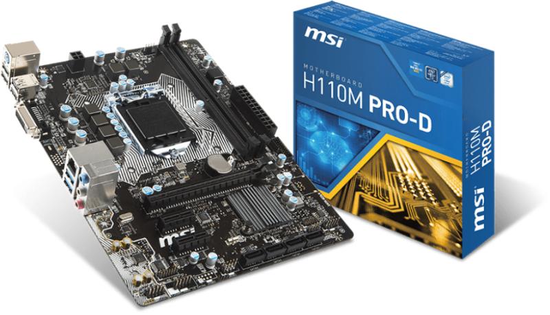 MSI H110M PRO-D (mATX) - Számítástechnika Alaplap