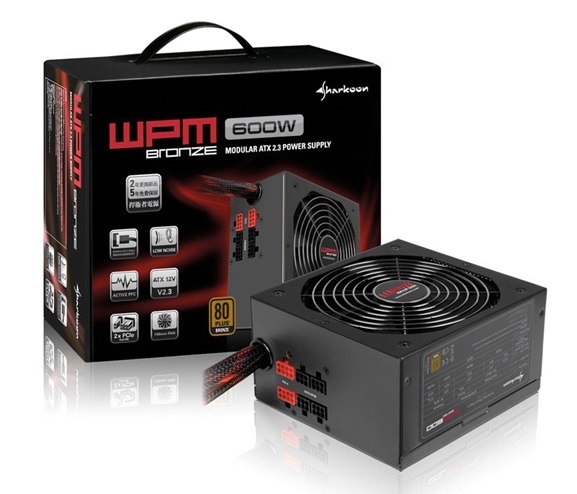 Sharkoon 600W WPM Bronze Series PSU