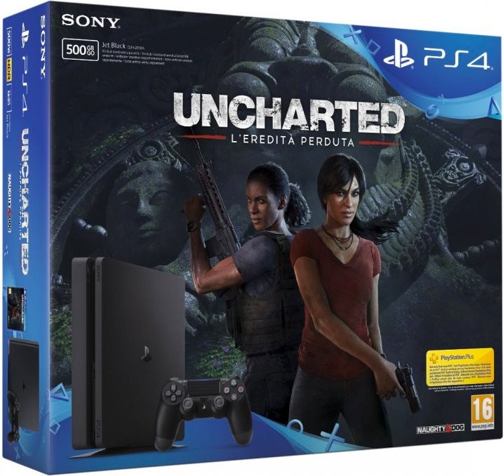 Sony Playstation 4 Slim 500 GB + Uncharted The Lost Legacy  - PlayStation 4 Játékkonzol