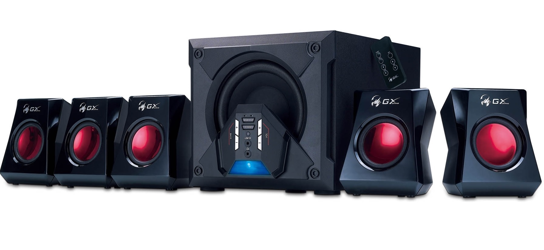Genius 5.1 SW-G5.1 3500 Black - Red - Multimédia Hangfalak