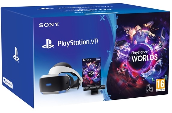 Sony Playstation 4 (PS VR) Virtual Reality Headset (ZVR2) + Camera V2 + VR Worlds játék