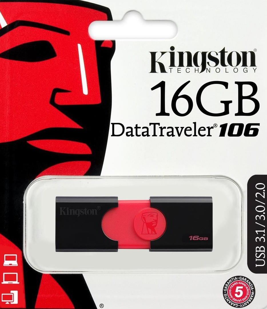 Kingston 16GB DT106 USB 3.0 Pendrive - Számítástechnika Pendrive