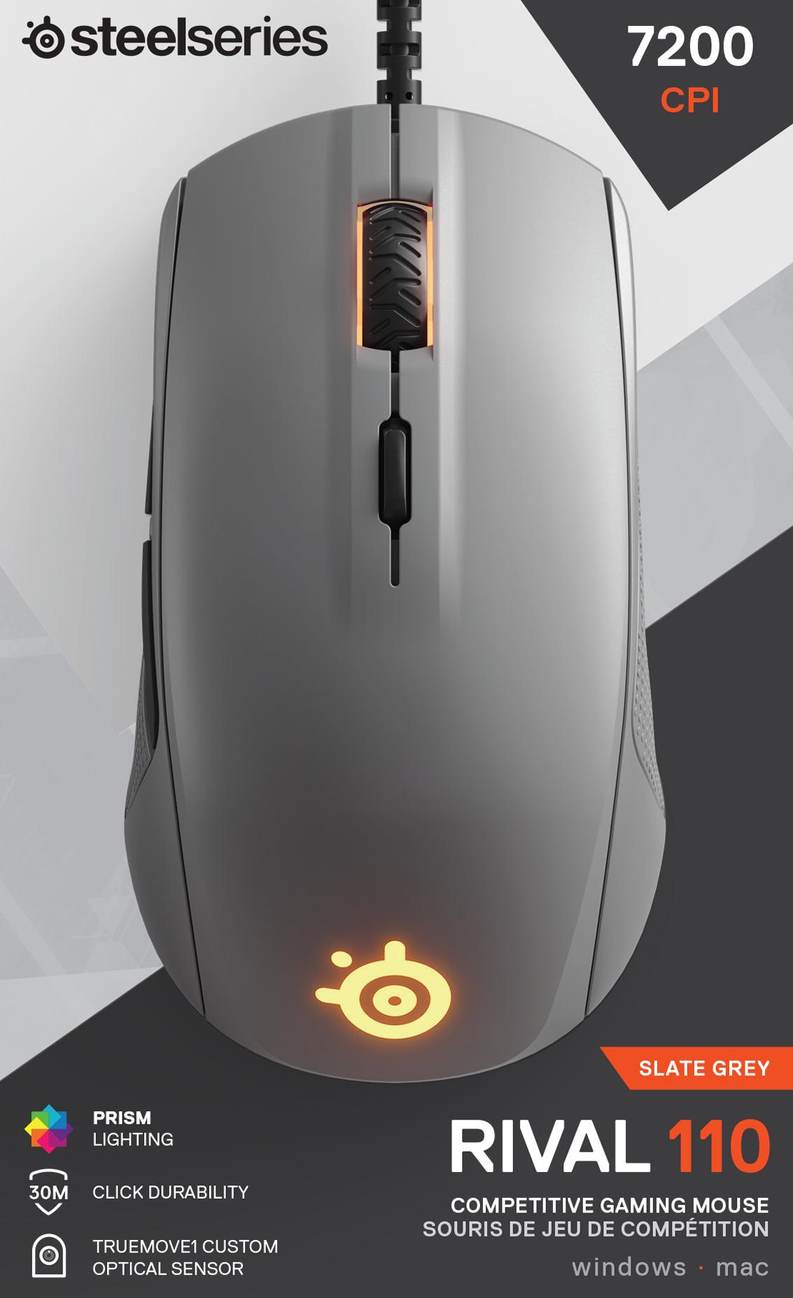 Steelseries Rival 110 Gaming Egér szürke - Számítástechnika Egér