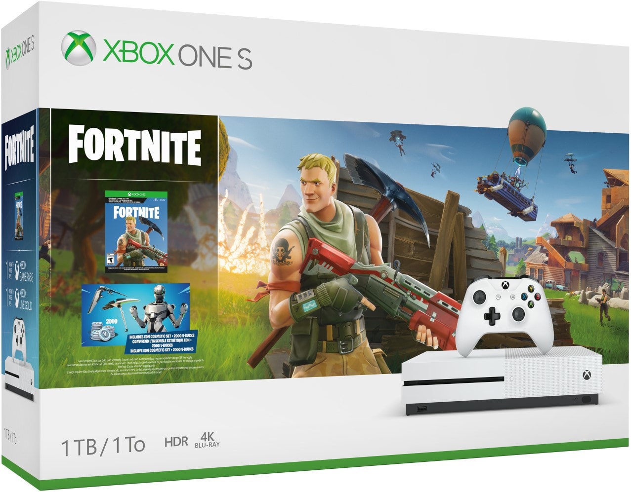Microsoft Xbox One S 1TB Fortnite Bundle - Xbox One Játékkonzol