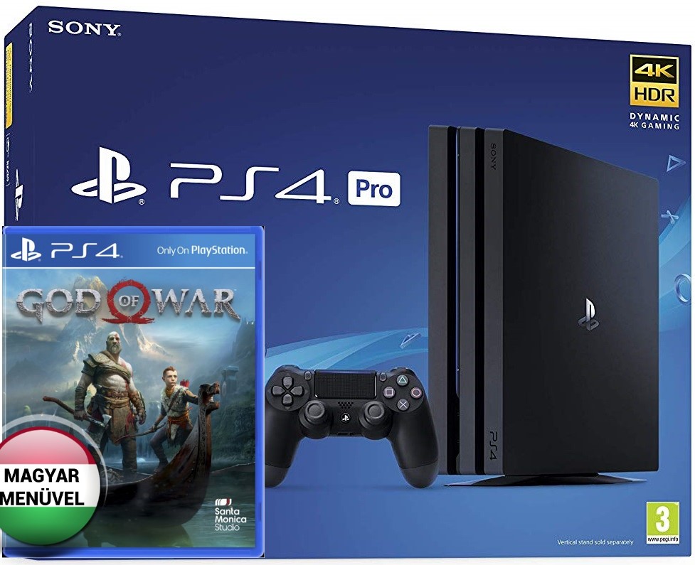 Sony PlayStation 4 Pro 1TB (PS4 Pro) + God of War (Magyar Felirat)