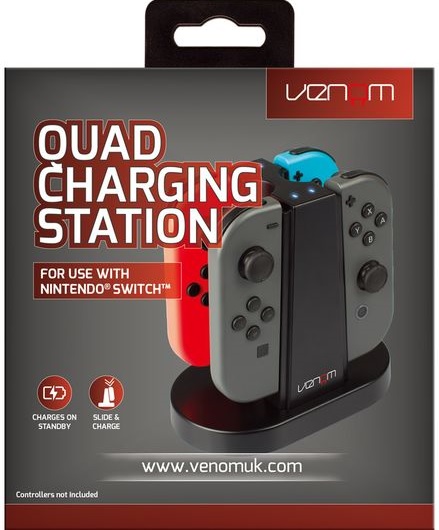Venom Nintendo Switch Quad Joy-Con kontroller töltőállomás (VS4796)
