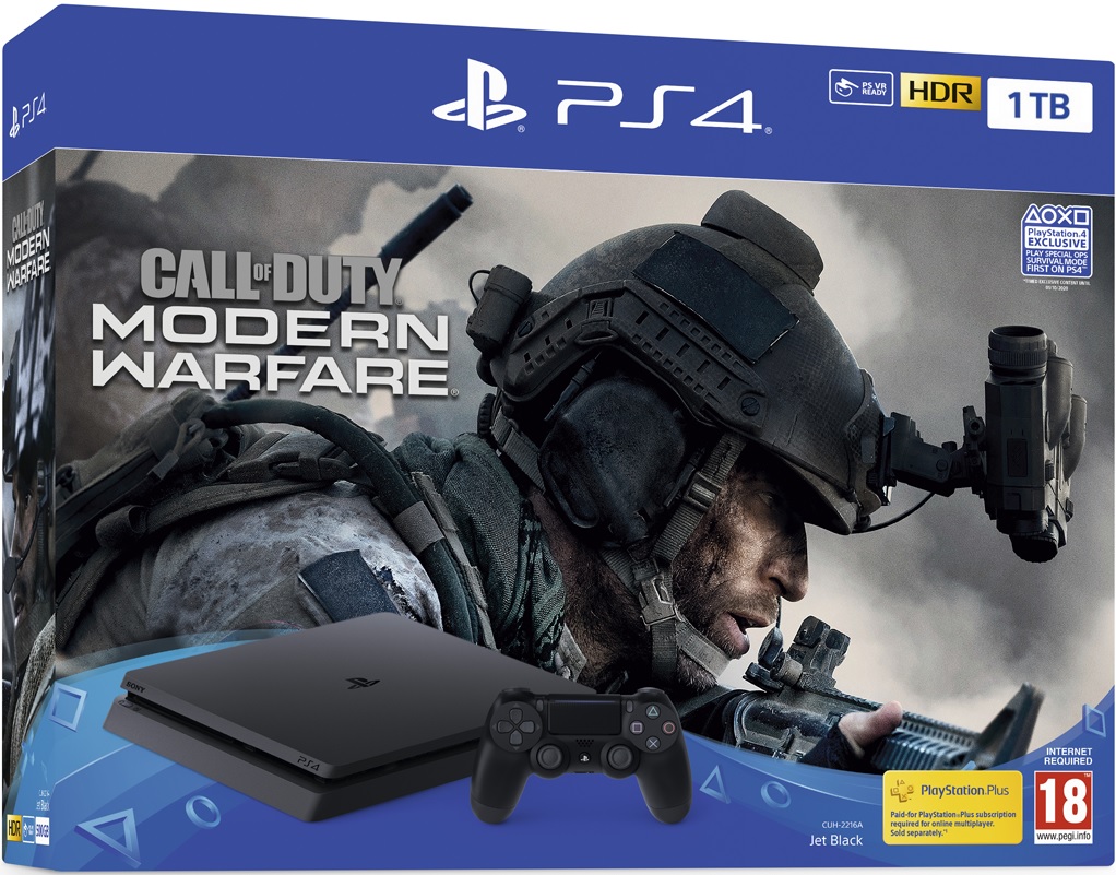 Sony PlayStation 4 Slim 1TB Call of Duty: Modern Warfare (COD MW 2019) Bundle