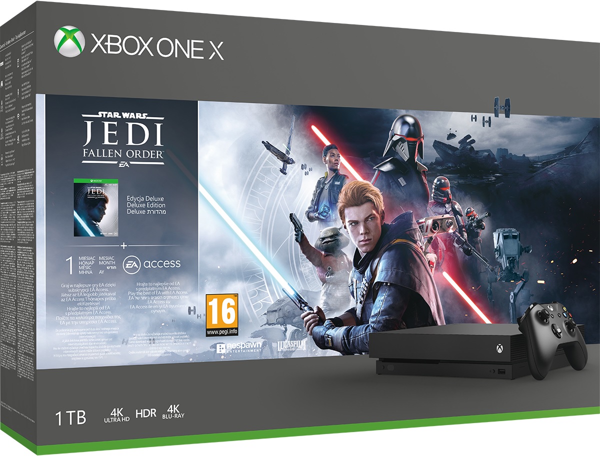 Microsoft Xbox One X 1TB Star Wars Jedi Fallen Order Deluxe Edition - Xbox One Játékkonzol