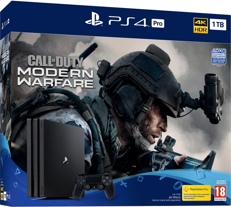 Sony PlayStation 4 Pro 1TB Call of Duty: Modern Warfare (COD MW 2019) Bundle