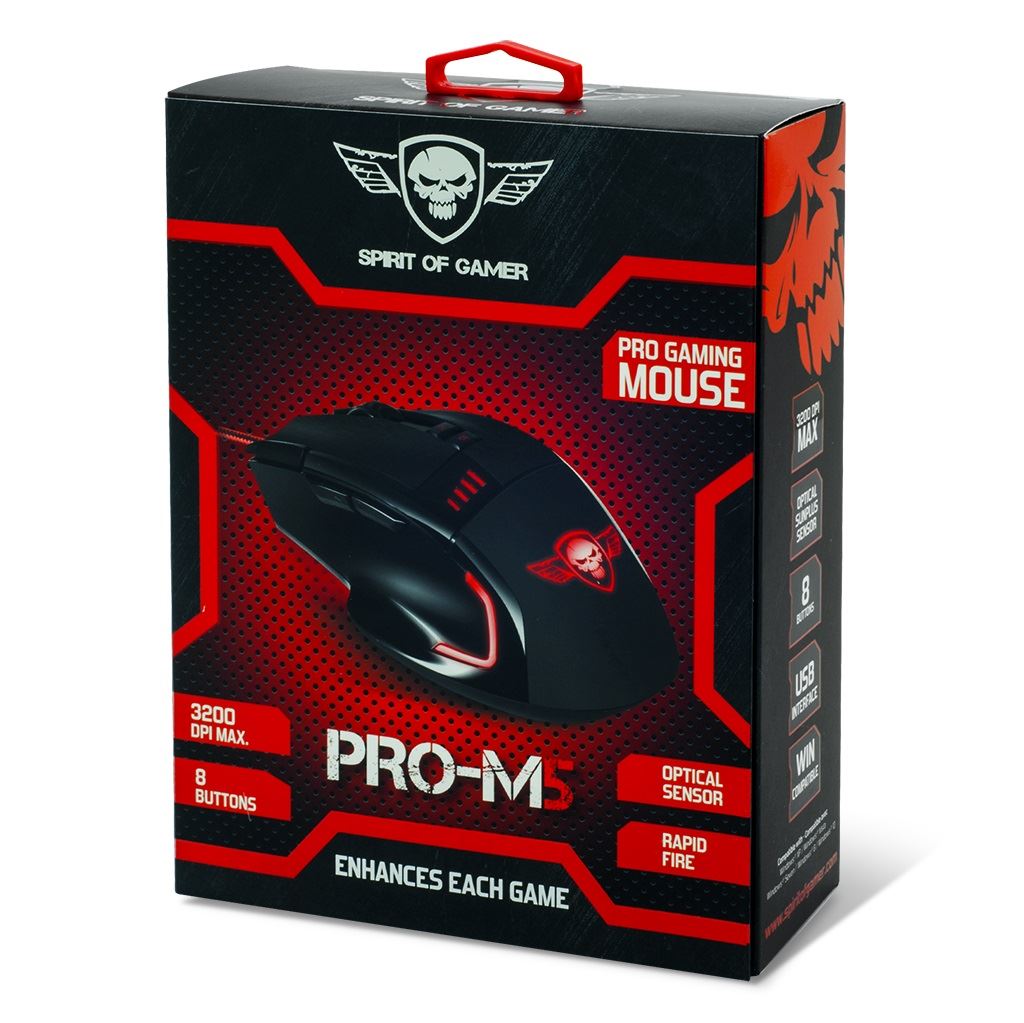 Spirit Of Gamer PRO-M5 USB Optikai Egér
