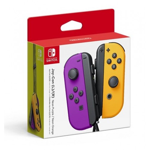 Nintendo Switch Joy-Con Pair Neon Purple/Orange - Nintendo Switch Játékkonzol Kiegészítő