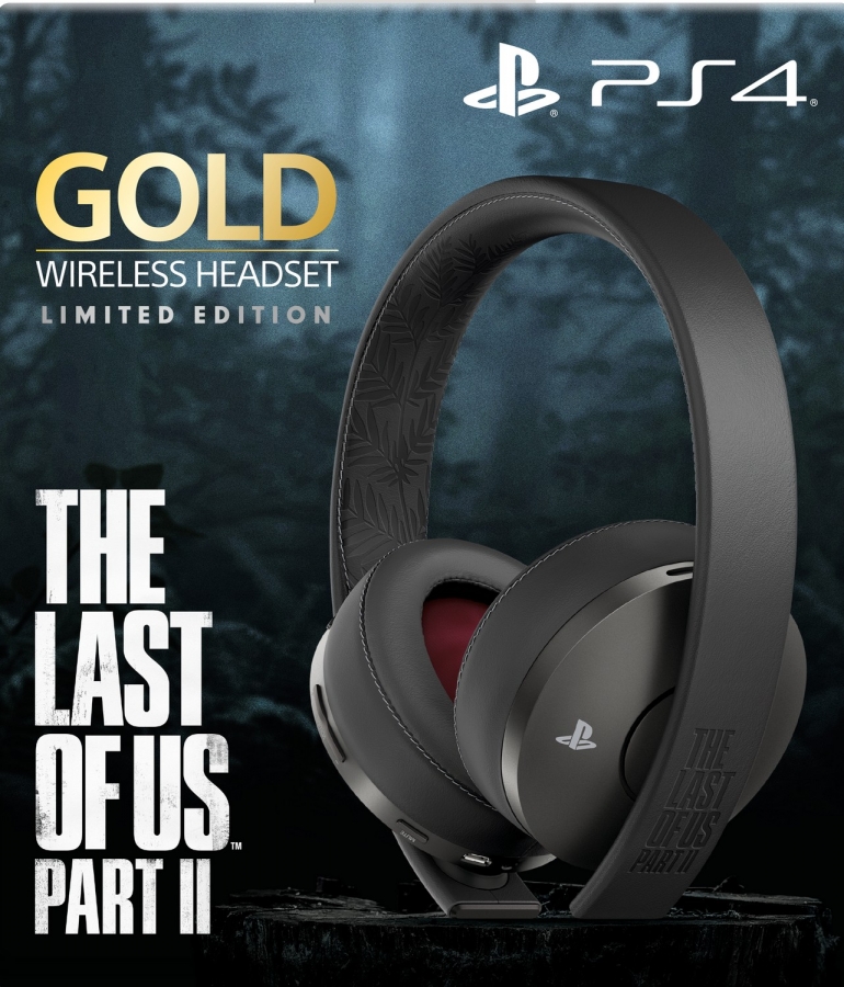 Sony Playstation Gold Wireless The Last of Us Part II Limited Edition
