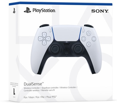 Sony PlayStation 5 (PS5) DualSense vezeték nélküli kontroller (fehér-fekete) - PlayStation 5 Kontrollerek