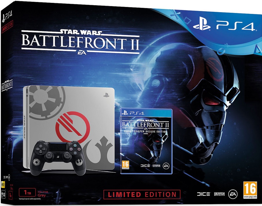 Sony Playstation 4 Slim 1TB Star Wars Battlefront II Limited Edition Bundle
