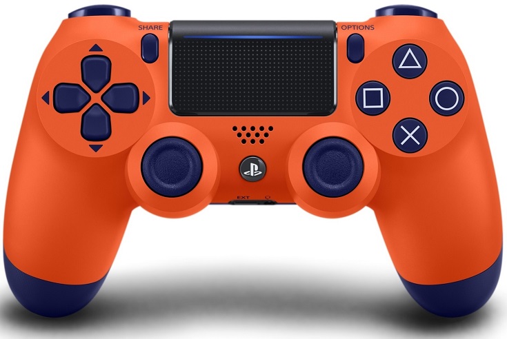 Sony Playstation 4 Dualshock 4 Wireless Controller Sunset Orange