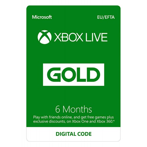 Xbox one Live Gold 6 hónap