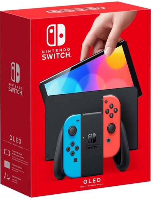 Nintendo Switch OLED Piros-Kék (NSH-007) - Nintendo Switch Játékkonzol
