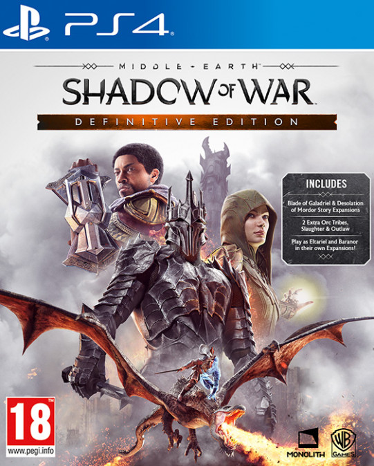 Middle Earth Shadow of War Definitive Edition - PlayStation 4 Játékok