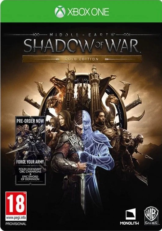 Middle Earth Shadow of War Gold Edition