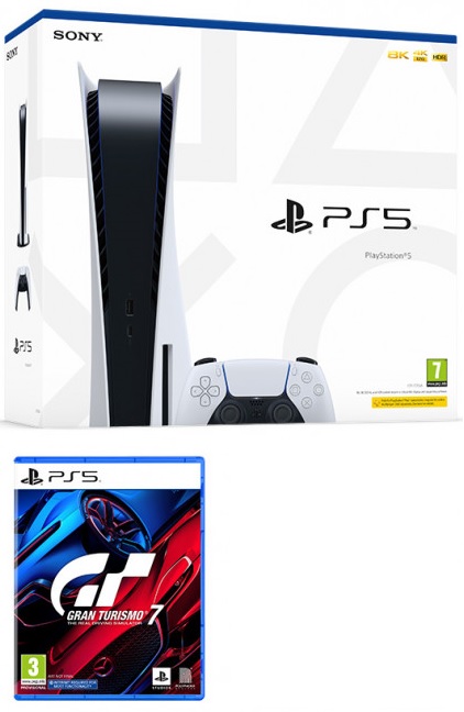 Sony PlayStation 5 (PS5) 825GB + Gran Turismo 7 - PlayStation 5 Gépek