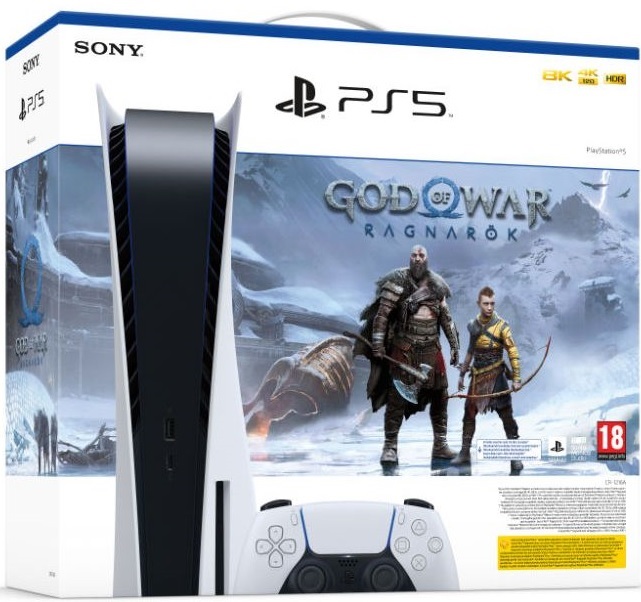 Sony PlayStation 5 (Ps5) 825GB + God of War Ragnarök - PlayStation 5 Játékkonzol