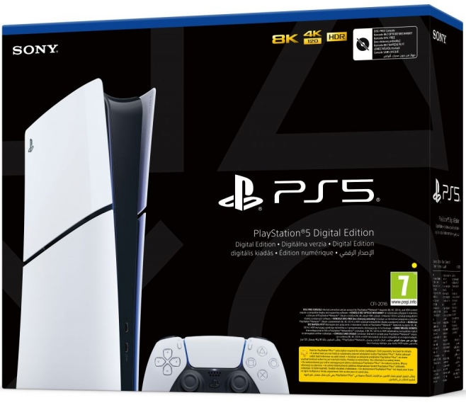 Sony PlayStation 5 Slim Digital Edition (CFI-2016) - PlayStation 5 Játékkonzol