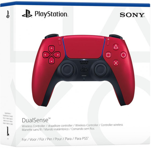 Sony PlayStation 5 (PS5) DualSense vezeték nélküli kontroller Volcanic Red - PlayStation 5 Kontrollerek