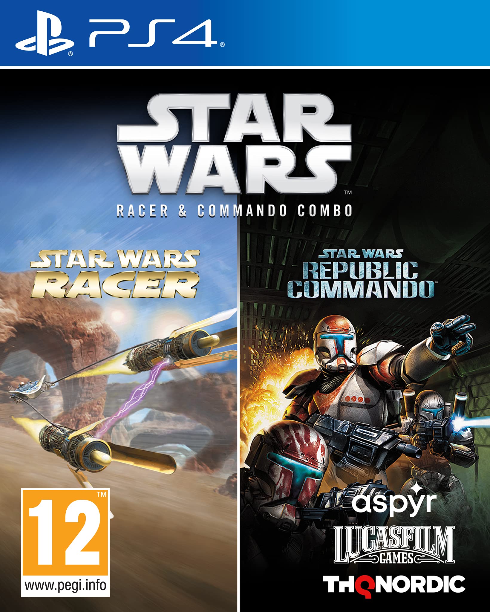 Star Wars episode 1 Racer and Republic Commando Collection PS4