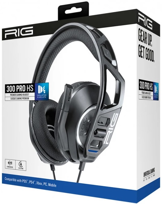 NACON RIG 300 Pro HS Headset PS5 fekete
