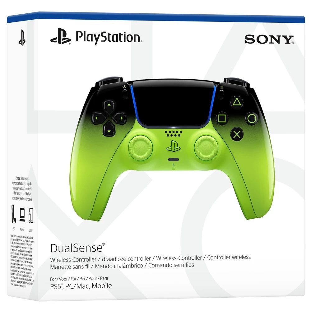 Sony PlayStation 5 (PS5) DualSense vezeték nélküli kontroller Remix Green - PlayStation 5 Kontrollerek