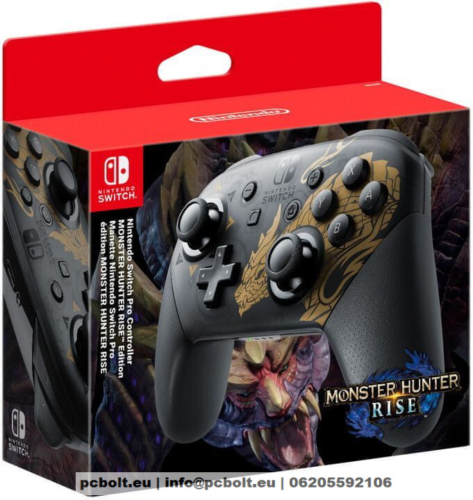 Nintendo Switch Pro Controler Monster Hunter Rise - Nintendo Switch Játékkonzol Kiegészítő