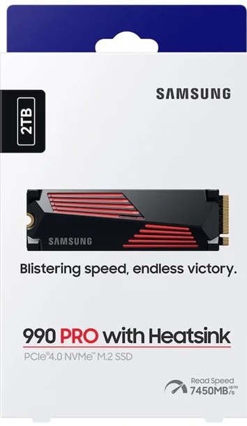 Samsung 1TB SSD 990 PRO with Heatsink NVMe - PlayStation 5 Játékkonzol Kiegészítő