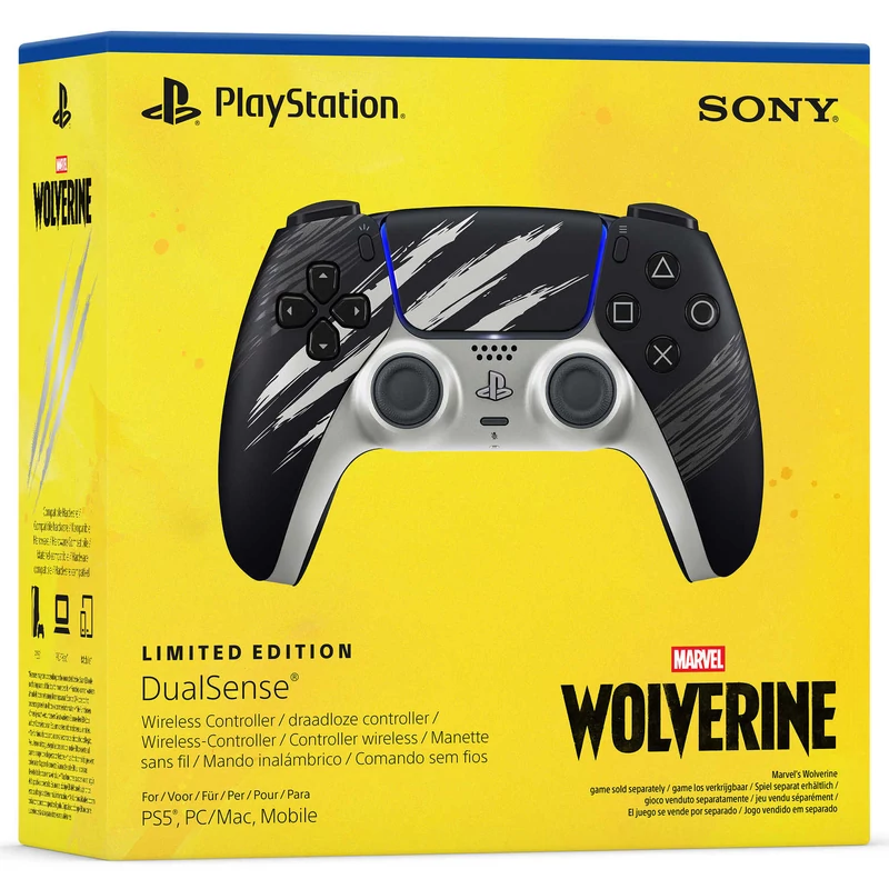 Sony PlayStation 5 (PS5) DualSense vezeték nélküli kontroller Marvels Wolverine Adamantium Limited Edition