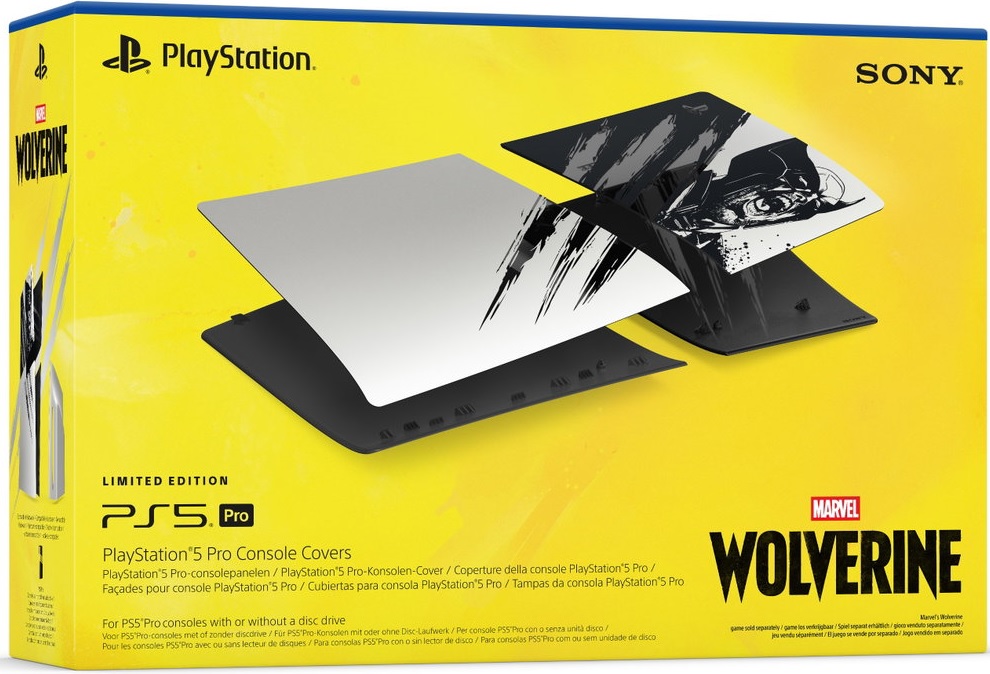 Sony PlayStation 5 Pro Console Cover Marvels Wolverine: Adamantium Limited Edition - PlayStation 5 Játékkonzol Kiegészítő