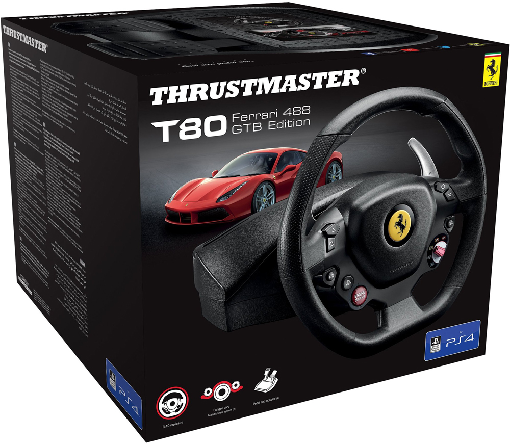 Thrustmaster T80 Ferrari 488 GTB Edition Playstation 4,PC