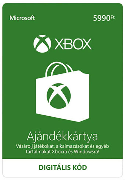 Xbox One 5990 Ft. Live feltöltő EU profilhoz / HUN profilhoz - Xbox One Játékkonzol Kiegészítő