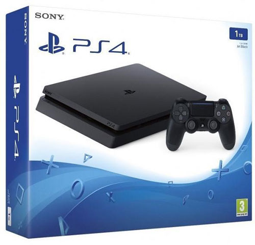 Sony Playstation 4 Slim 1TB Fekete - PlayStation 4 Játékkonzol