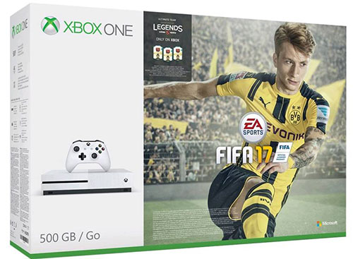 Microsoft Xbox One S 500 GB FIFA 17 Bundle - Xbox One Játékkonzol