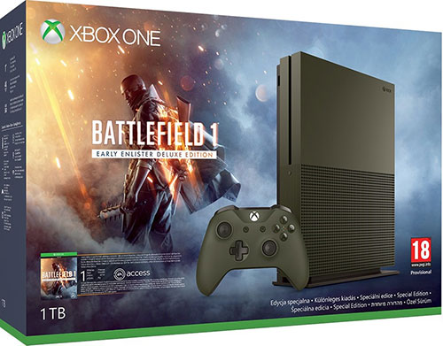Microsoft Xbox One S 1TB Battlefield 1 Limited Edition