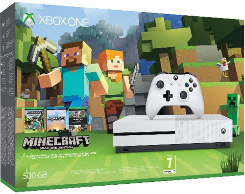 Microsoft Xbox One S 500 GB Slim Minecraft Story Mode Bundle (Ajándék 3 Hó Live Gold) - Xbox One Játékkonzol